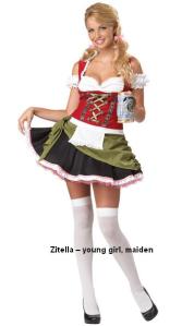 Zitella young girl maiden